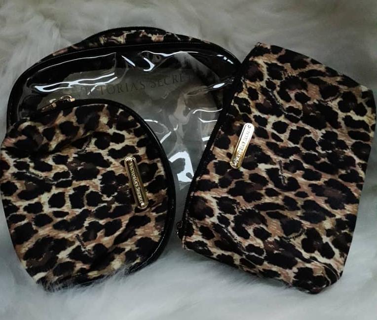 Victoria secret animal Print makeup bag