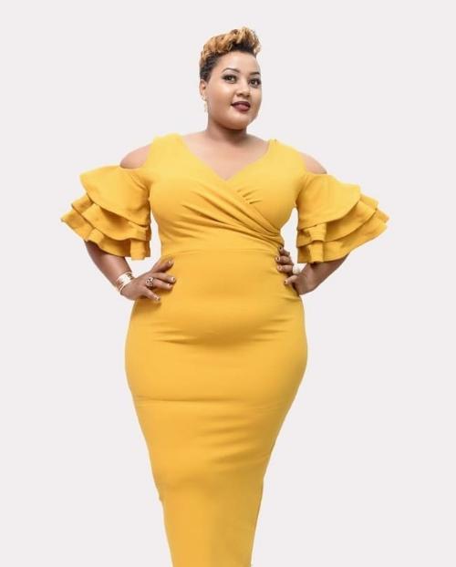 Yellow Body Hugging Dress