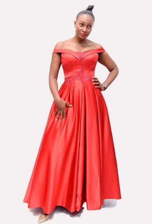 Round Silk Party Dress 