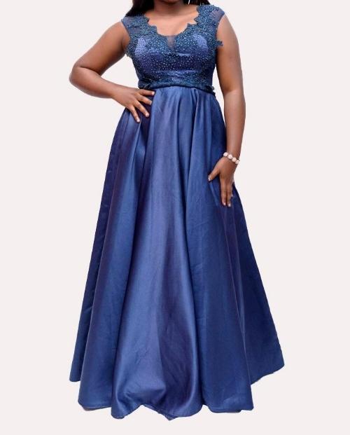 Long Round Party Dress 