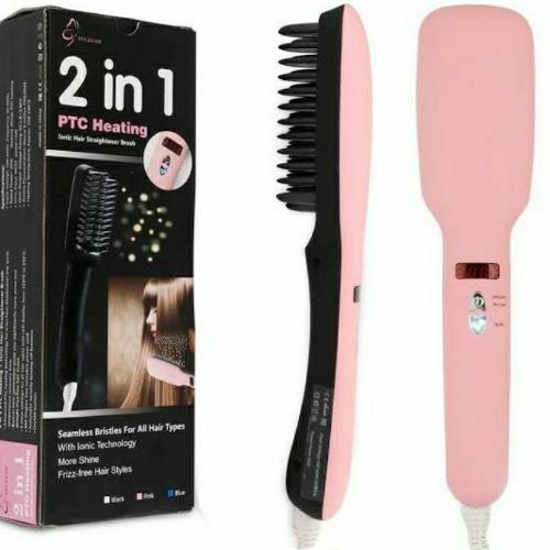 Ptc Heating Hair Straighter Brush