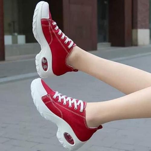 Red And White Ladies Sneakers