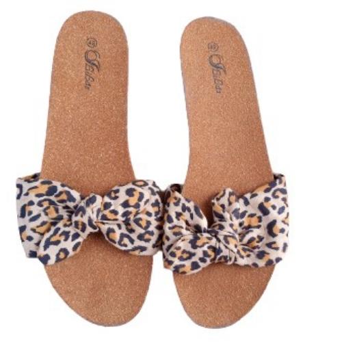 Brown Ladies Flat Sandals