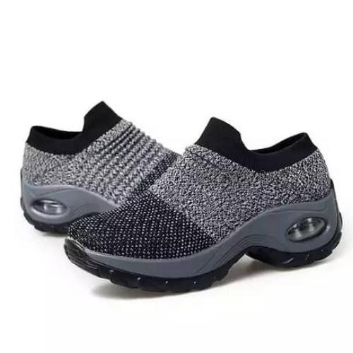 Ladies   Sneakers   Black And Grey