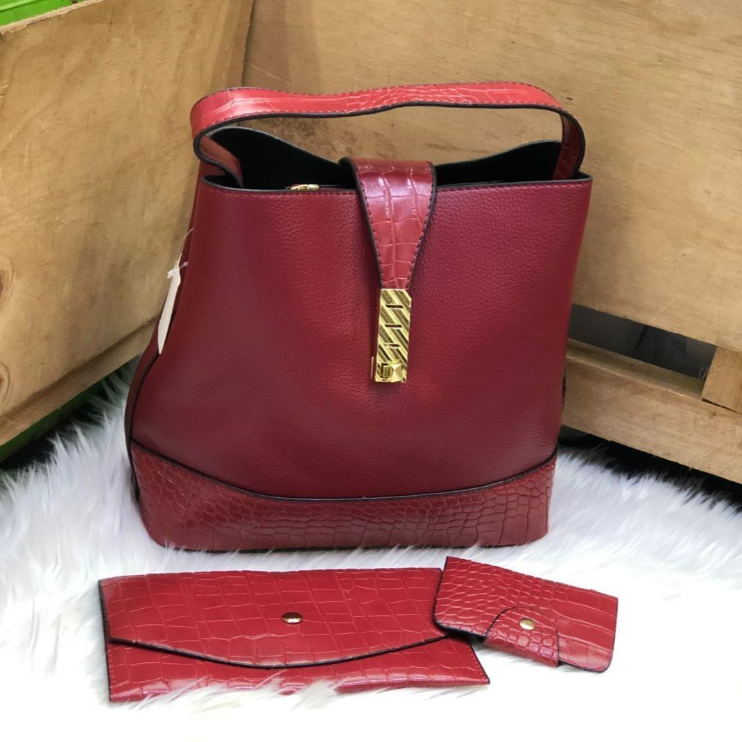 Red Bucket Bag