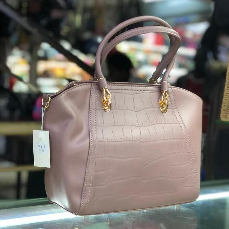 Blush Pink Leather Bag