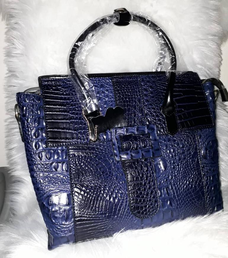 Blue comourflage bag