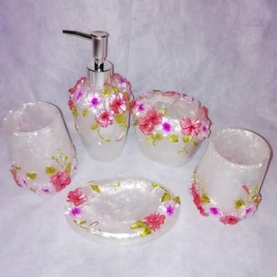 Floral bathroom set
