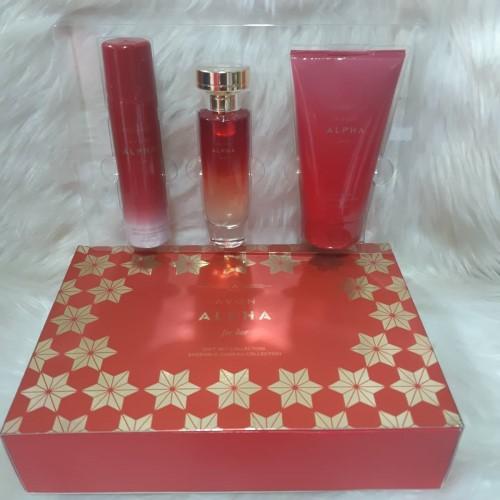 Avon Alpha for her - Red Gift Set