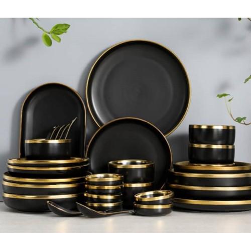 18pc Dinner Set - Black