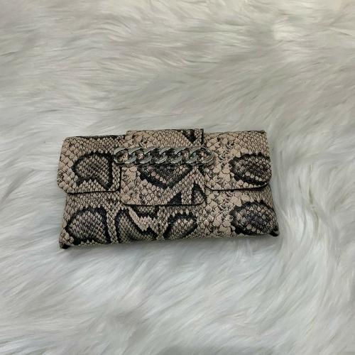 Cream Snake Print Waist Bag 