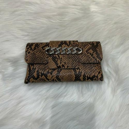 Brown Snake Print Waist Bag