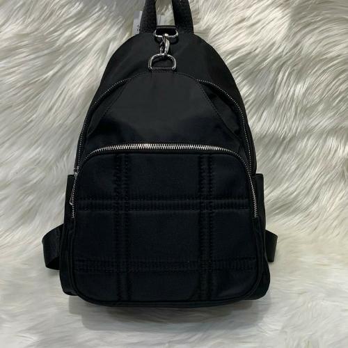 Black Backpack With Silver Detail 