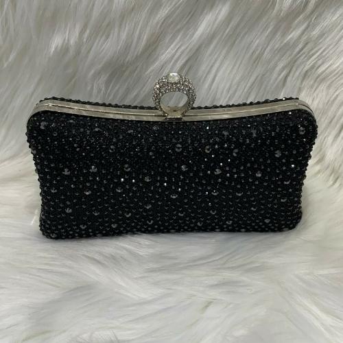 Black Shiny Clutch 
