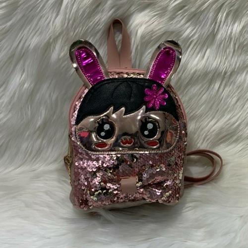 Pink Sequin Baby Backpack 