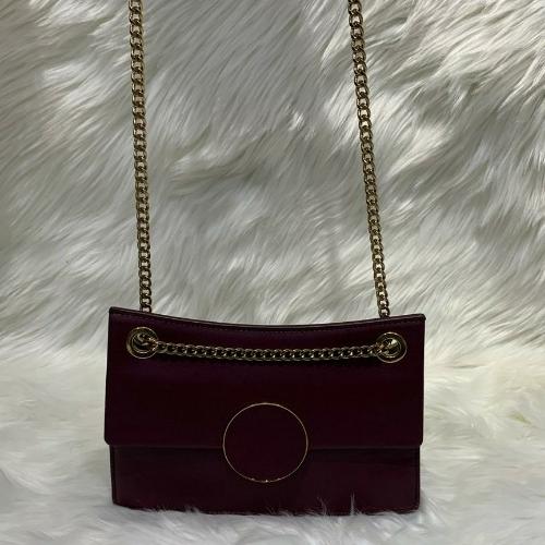 Maroon Gold Detailed Crossbag 